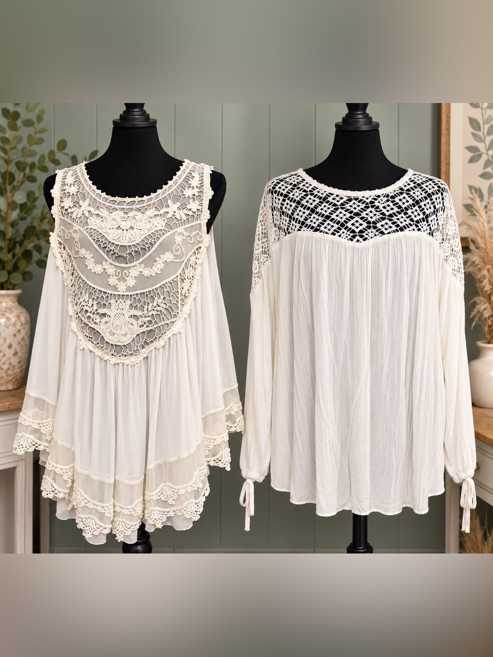 Bundle of 2 XL Boho Tops - Indigo Thread Co. & Mossimo